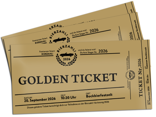 Bierzahl! Golden Tickets